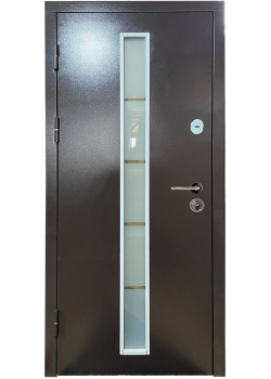 Двери СТ-101 RAL 8019/Дуб бронзовый ТМ Artiz