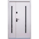 Входные Двери Berez Slim P Double 1220 Дуб 23/Белый атлас