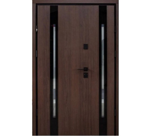 Входные Двери Berez Slim P Double 1220 Дуб 23/Белый атлас