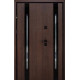 Входные Двери Berez Slim P Double 1220 Дуб 23/Белый атлас