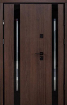 Двері Berez Slim P Double 1220 Дуб 23/Білий атлас