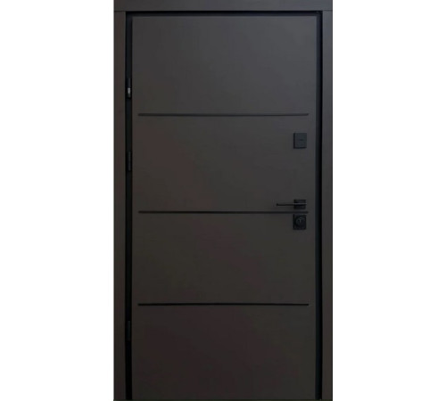 Входные Двери Berez Optima Street Plus Party D RAL 8019 пісок/дуб 23