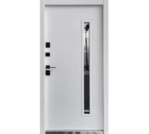 Входные Двери Berez Street Plus Rio P LOFT RAL 8019/Белый атлас
