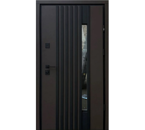 Входные Двери Berez Street Plus Rio P LOFT RAL 8019/Белый атлас