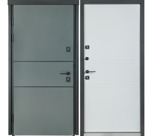 Входные Двери COTTAGE 703/237 Metallic Grey/Уличная Vinorit Булат