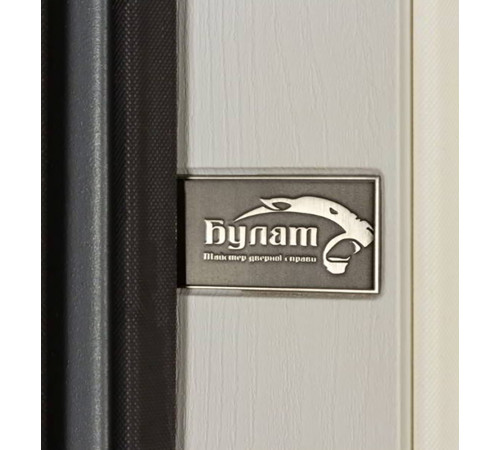 Входные Двери Термоультра (квадро) Securemme 546/607 Рокси антрацит/Белая шагрень зеркало Булат