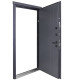 Входные Двери Коттедж 710/265 Metalic anthracite/Уличная Антрацит серый Булат