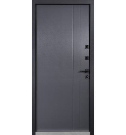 Входные Двери Коттедж 710/265 Metalic anthracite/Уличная Антрацит серый Булат