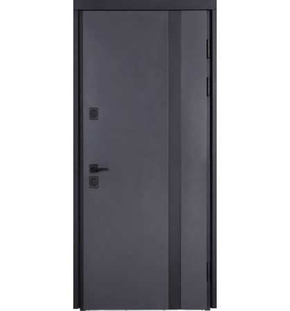 Входные Двери Коттедж 710/265 Metalic anthracite/Уличная Антрацит серый Булат