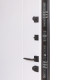 Входные Двери Коттедж 710/265 Metalic anthracite/Уличная Белый Атласный Булат