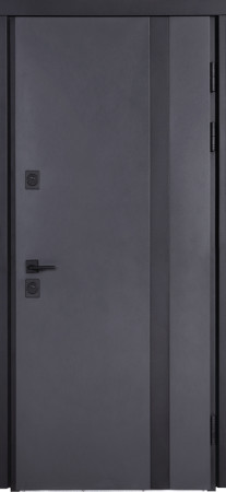 Входные Двери Коттедж 710/265 Metalic anthracite/Уличная Белый Атласный Булат