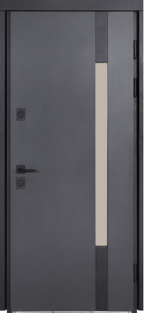 Двери Коттедж 705/431 Metalic anthracite/Уличная Антрацит серый Булат
