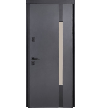 Двери Коттедж 705/431 Metalic anthracite/Уличная Антрацит серый Булат