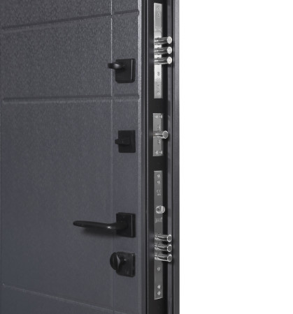Двери Коттедж 705/431 Metalic anthracite/Уличная Антрацит серый Булат