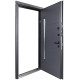 Двери Коттедж 705/431 Metalic anthracite/Уличная Антрацит серый Булат