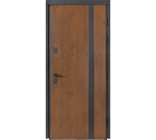 Входные Двери ТЕРМО ХАУС Kale 710/265 Дуб бронза/Уличная молочный Булат