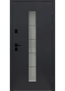 Двери Galicia СБ Лайн+ Ral 7024 BLACK/ Крафт Белый