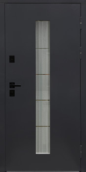 Двери Galicia СБ Лайн+ Ral 7024 BLACK/ Крафт Белый