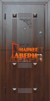 Двері Альма TDK1 горіх темний Мілано