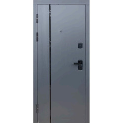 Двери Portalino STEEL DOORS SD-201 Графит матовый/Белый матовый