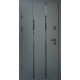 Входные Двери Стрит Пиано металл Антрацит краска/МДФ белое дерево Vinorit "Qdoors"