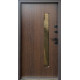 Входные Двери Стронг Браун Ral 8019 песок/дуб темный Vinorit "Qdoors"