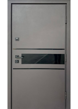 Двери Стронг Оскар Ral 8019 песок/дуб темный Vinorit "Qdoors"