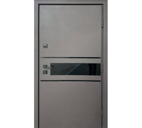 Вхідні Двері Стронг Оскар Ral 8019 пісок/дуб темний Vinorit "Qdoors"