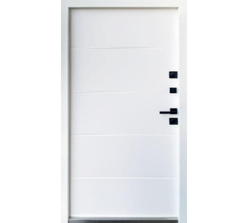 Входные Двери Стронг Купер Ral 8019 песок/белый атлас Vinorit "Qdoors"