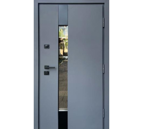 Вхідні Двері Стронг Термікс антрацит/білий атлас Vinorit "Qdoors"