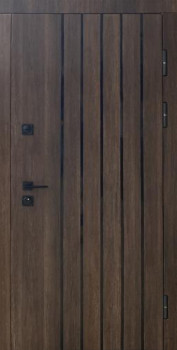 Двери Qdoors Стронг Стрим 4К дуб табак/белый супермат+зеркало