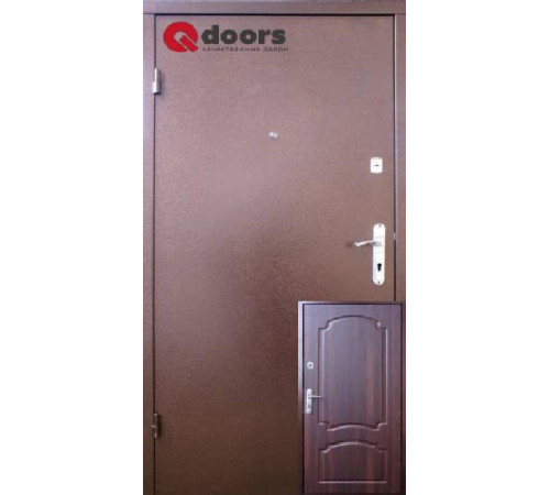 Входные Двери Лайт М Оптима темный орех Qdoors