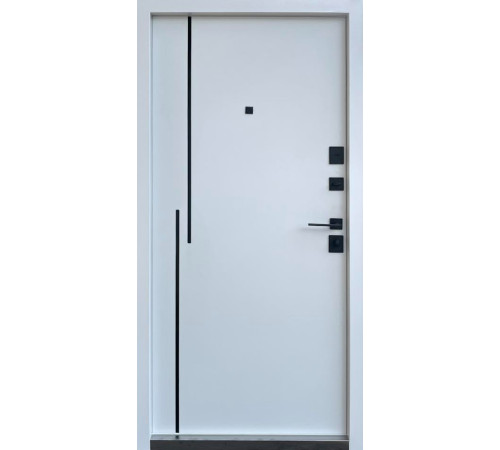 Двери Qdoors Ультра Крос-Аk антрацит/белая шагрень