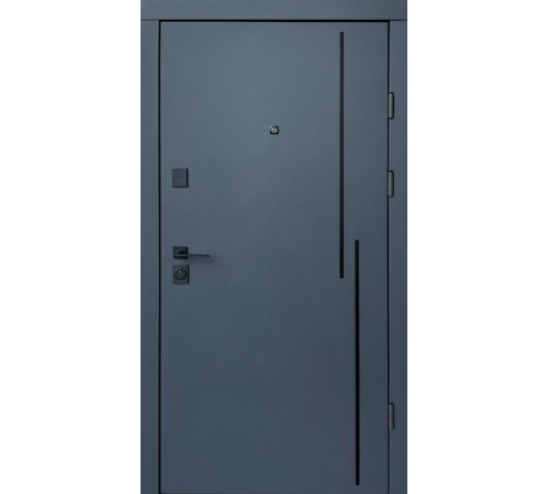 Двери Qdoors Ультра Крос-Аk антрацит/белая шагрень