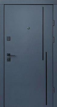 Двери Qdoors Ультра Крос-Аk антрацит/белая шагрень