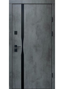 Двери Ультра Лаунж-Аk оксид темный серый шифер+зеркало Qdoors