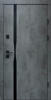 Двері Qdoors Ультра Лаунж-Аk оксид темний/сірий шифер+дзеркало