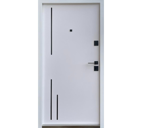 Входные Двери Премиум Триони-Аk антрацит/белая шагрень "Qdoors"