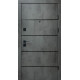 Входные Двери Премиум Комби-Аk/Гладь оксид темный/бетон снежный "Qdoors"