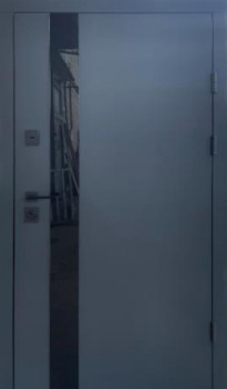 Двери Qdoors Стрит Элегант металл Антрацит 7021 краска/МДФ белое дерево Vinorit