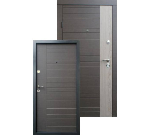Входные Двери Альт-М венге серый горизонт - дуб флорида "Qdoors"