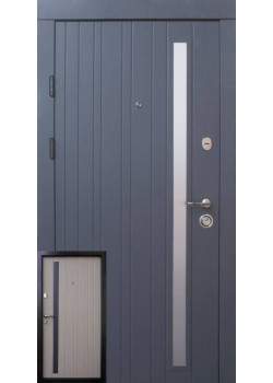 Двери Браш Al серая текстура-какао Qdoors