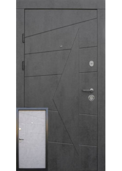 Двери Премиум Акцент бетон темный - бетон серый "Qdoors"