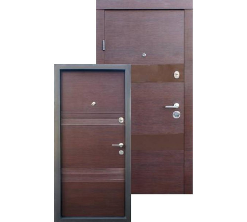 Входные Двери Вита-М орех горизонталь Qdoors