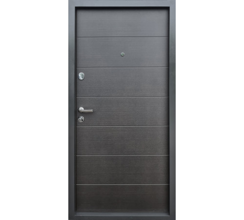 Входные Двери Премиум Горизонталь венге темный горизонт Qdoors