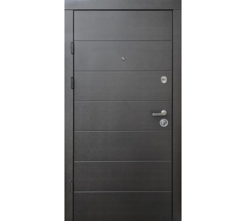 Входные Двери Премиум Горизонталь венге темный горизонт Qdoors