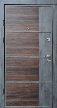Двери Qdoors Премиум Бостон-М бетон темный-светлый