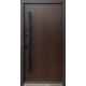 Двери Qdoors Стрит Элегант металл песок 8019 краска, декор лакобель МДФ дуб темный Vinorit 3K