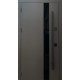 Двери Qdoors Стрит Элегант металл песок 8019 краска, декор лакобель МДФ дуб темный Vinorit 3K