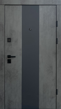 Двері Qdoors Преміум Трейсі-М/Гладь Оксид темний/Бетон сніжний